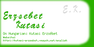 erzsebet kutasi business card